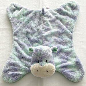 Baby GUND Sprinkles Lovey Blanket Hippo Plush Play Mat Large Purple Green 58124